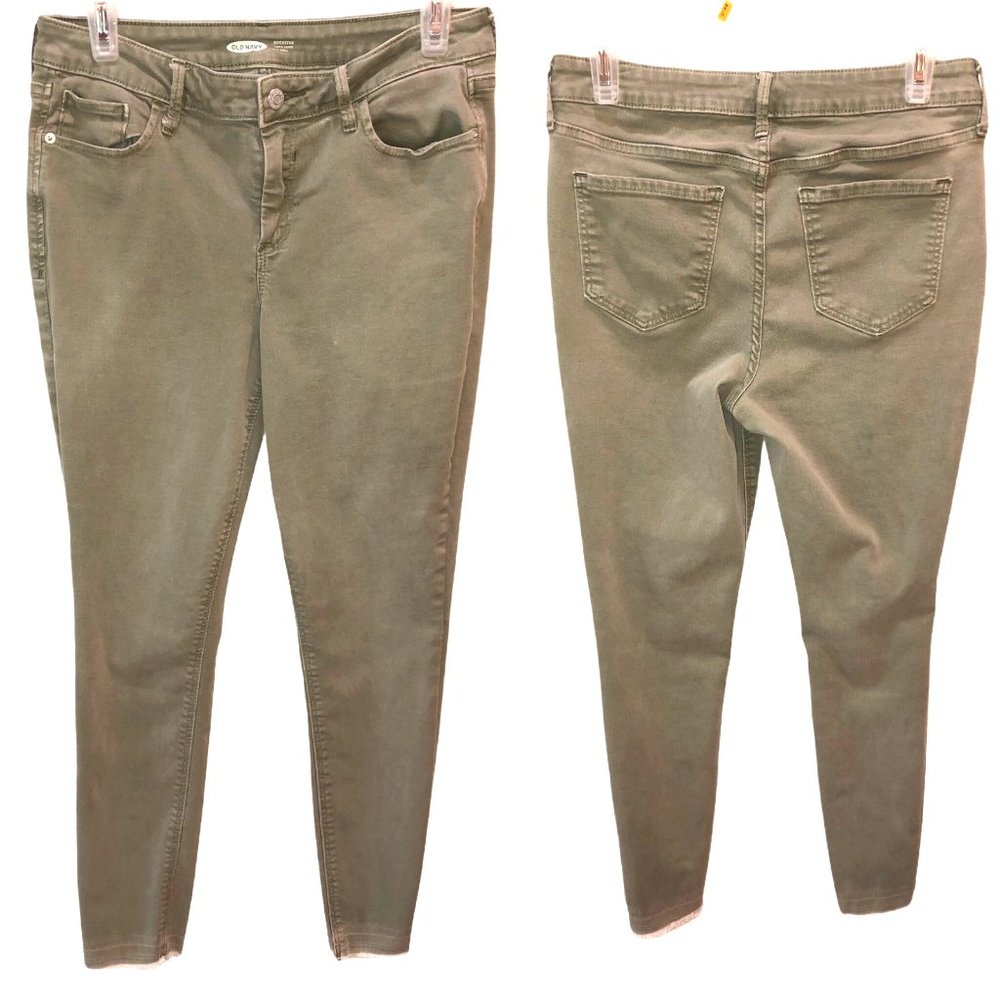 Old Navy Rockstar Women’s Skinny Jeans in Olive Green